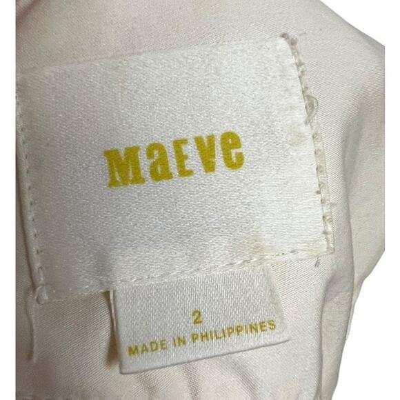 Maeve by Anthropologie Tea Garden Sheath Dress Cream Multi Women 2 Formal Classy - Picture 11 of 12